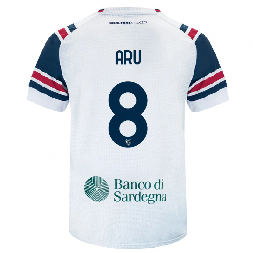 Danxen Herren Riccardo Aru #8 Weiß Rot Grün Auswärtstrikot Trikot 2026/27 T-Shirt