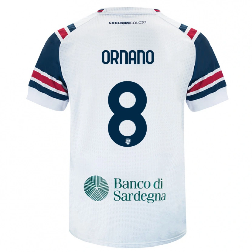 Danxen Herren Marco Ornano #8 Weiß Rot Grün Auswärtstrikot Trikot 2026/27 T-Shirt