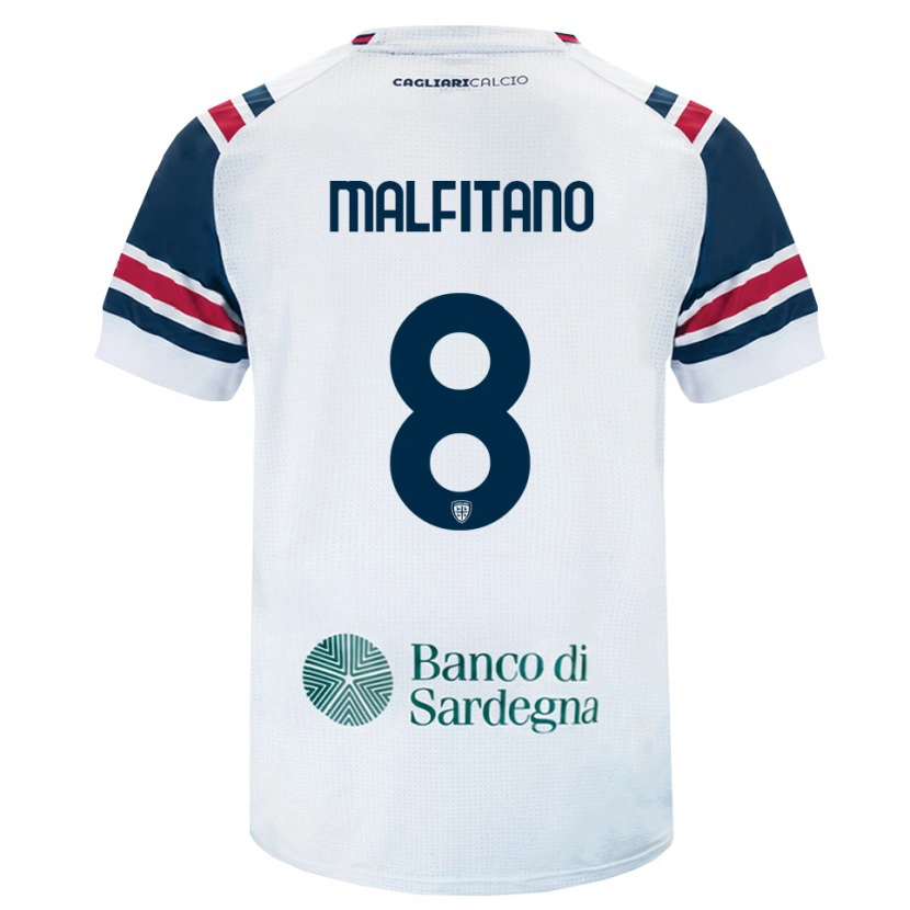 Danxen Herren Roberto Malfitano #8 Weiß Rot Grün Auswärtstrikot Trikot 2026/27 T-Shirt