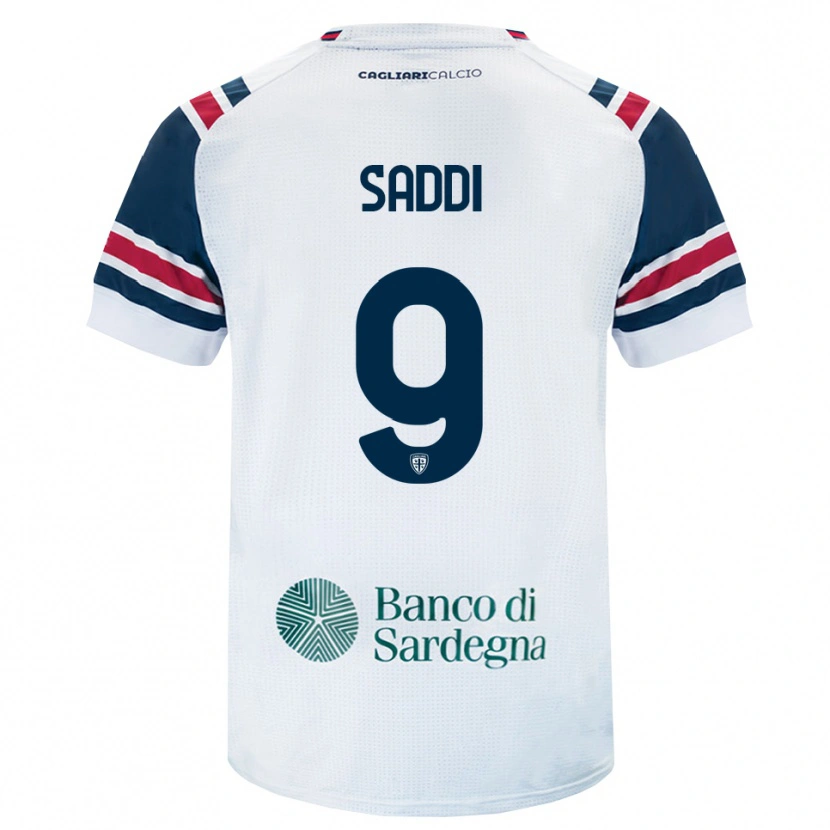 Danxen Herren Gianluca Saddi #9 Weiß Rot Grün Auswärtstrikot Trikot 2026/27 T-Shirt