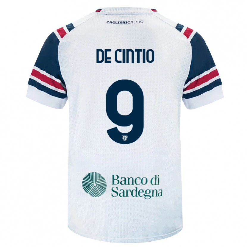 Danxen Herren Jacopo De Cintio #9 Weiß Rot Grün Auswärtstrikot Trikot 2026/27 T-Shirt