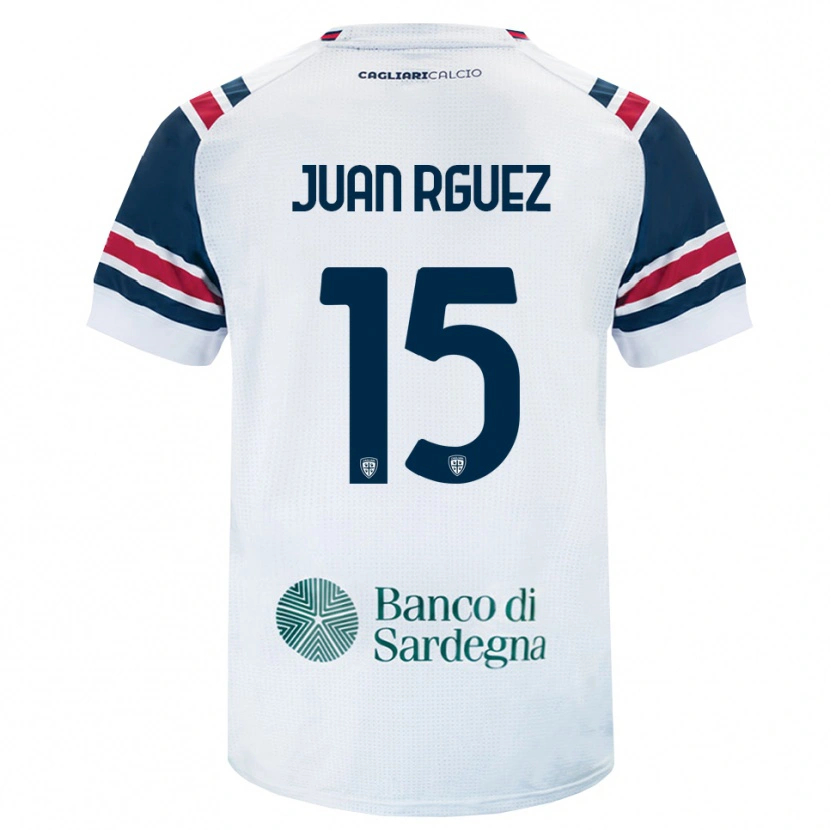 Danxen Herren Juan Rodríguez #15 Weiß Rot Grün Auswärtstrikot Trikot 2026/27 T-Shirt
