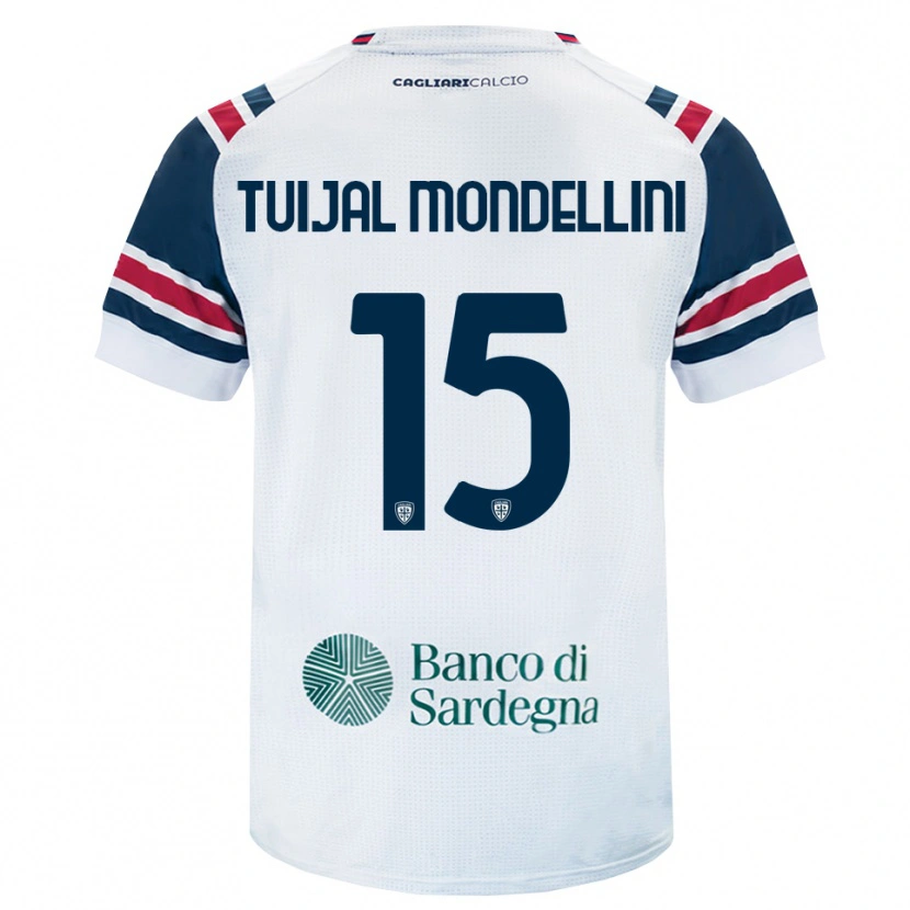 Danxen Herren Luca Tuijai Mondellini #15 Weiß Rot Grün Auswärtstrikot Trikot 2026/27 T-Shirt