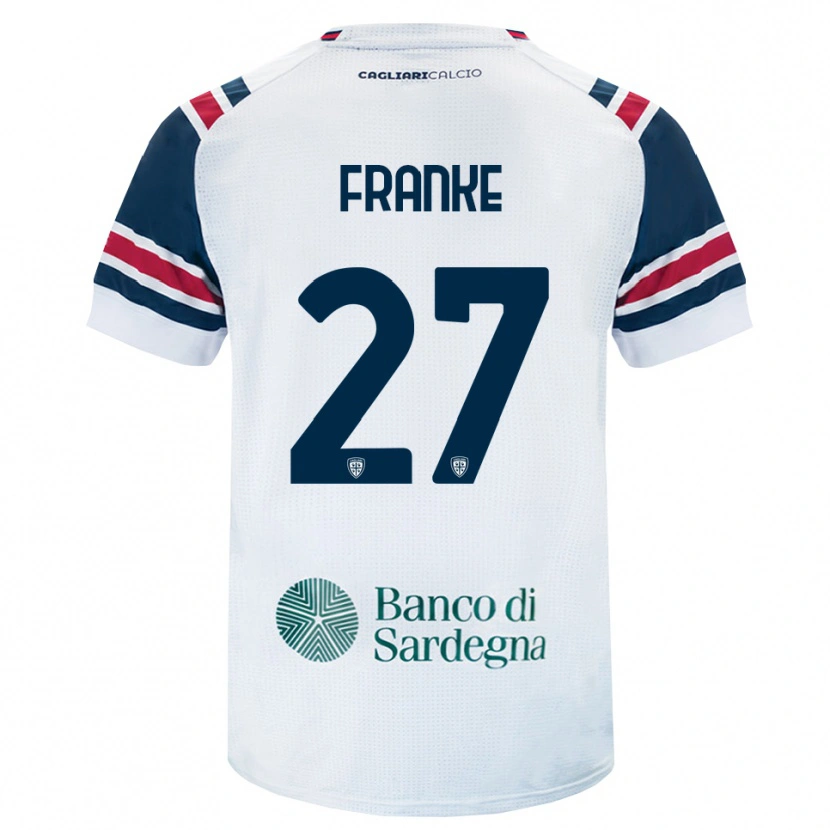 Danxen Herren Antoni Franke #27 Weiß Rot Grün Auswärtstrikot Trikot 2026/27 T-Shirt
