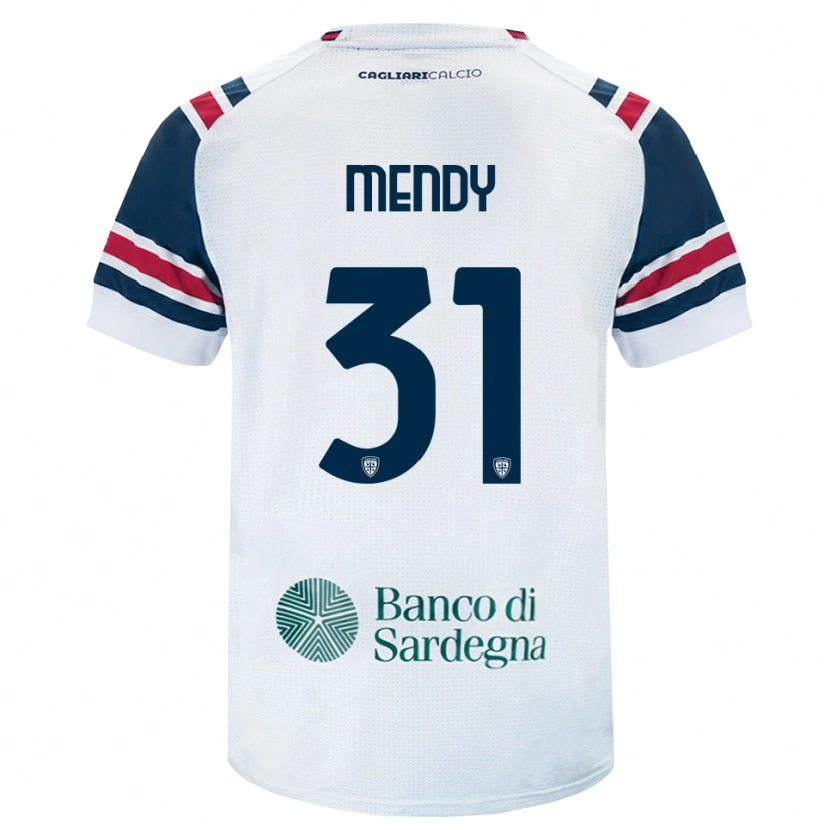 Danxen Herren Paul Mendy #31 Weiß Rot Grün Auswärtstrikot Trikot 2026/27 T-Shirt