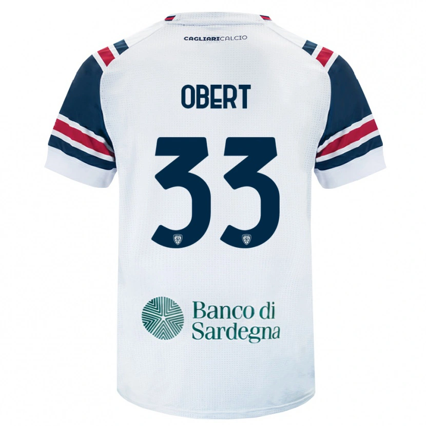 Danxen Herren Adam Obert #33 Weiß Rot Grün Auswärtstrikot Trikot 2026/27 T-Shirt