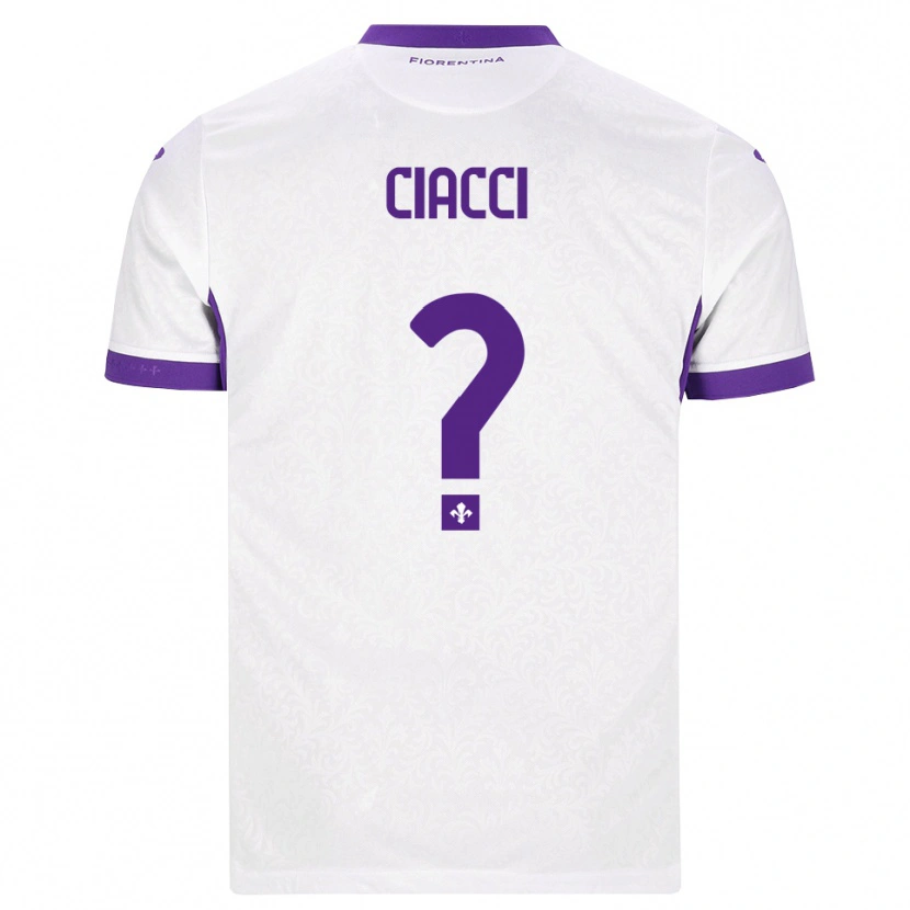 Danxen Herren Niccolò Ciacci #0 Weiß Lila Auswärtstrikot Trikot 2026/27 T-Shirt