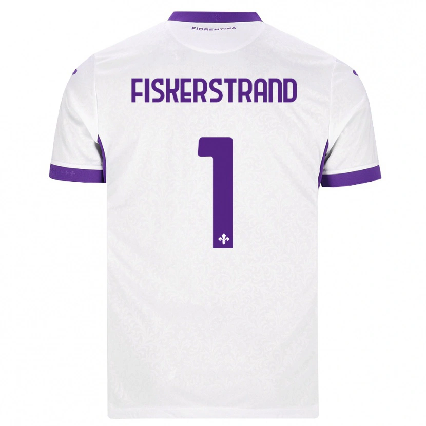 Danxen Herren Cecilie Fiskerstrand #1 Weiß Lila Auswärtstrikot Trikot 2026/27 T-Shirt