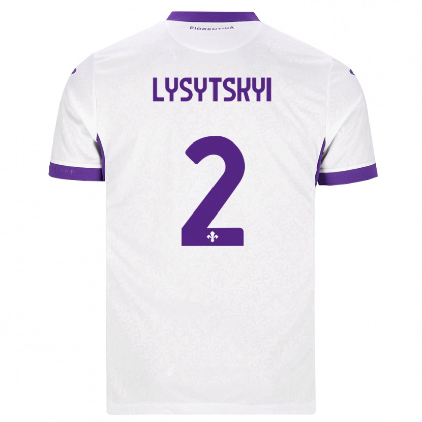 Danxen Herren Andriy Lysytskyi #2 Weiß Lila Auswärtstrikot Trikot 2026/27 T-Shirt