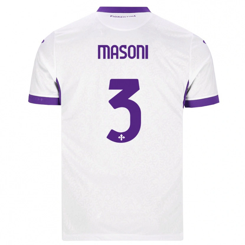 Danxen Herren Tommaso Masoni #3 Weiß Lila Auswärtstrikot Trikot 2026/27 T-Shirt