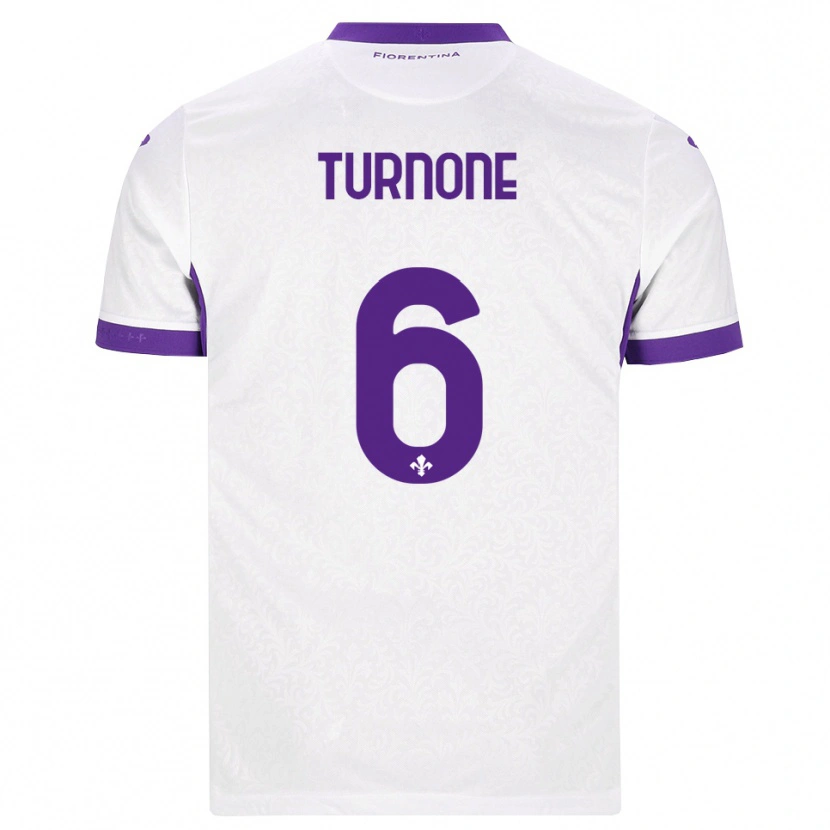 Danxen Herren Niccolò Turnone #6 Weiß Lila Auswärtstrikot Trikot 2026/27 T-Shirt