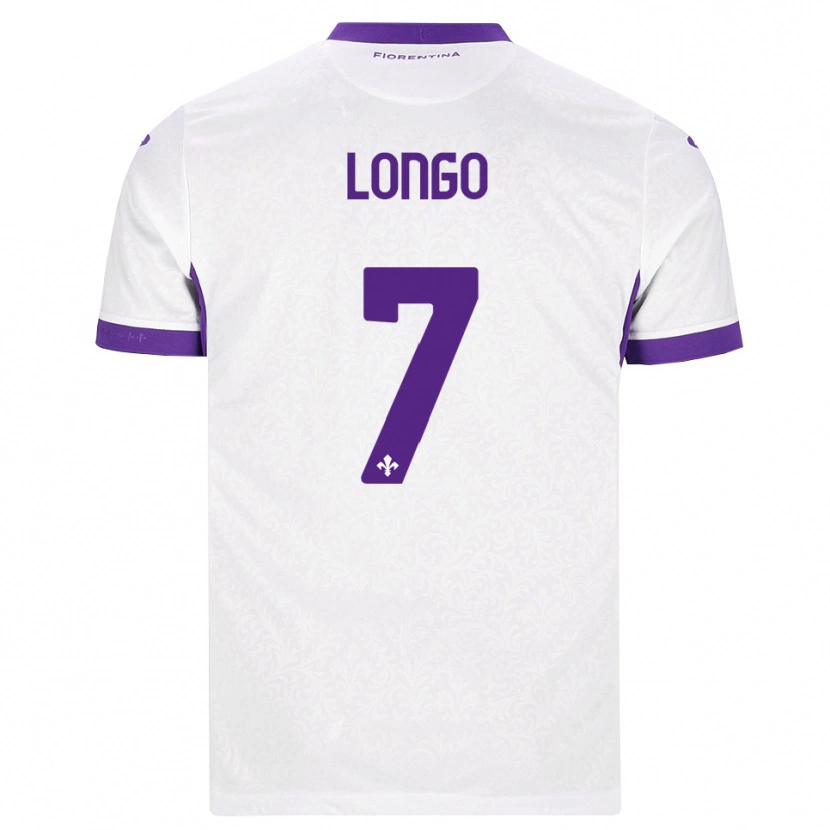 Danxen Herren Miriam Longo #7 Weiß Lila Auswärtstrikot Trikot 2026/27 T-Shirt