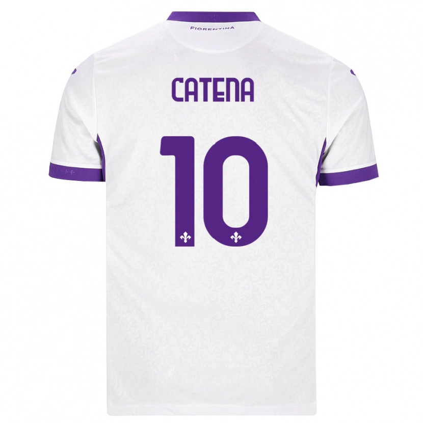 Danxen Herren Michaela Catena #10 Weiß Lila Auswärtstrikot Trikot 2026/27 T-Shirt