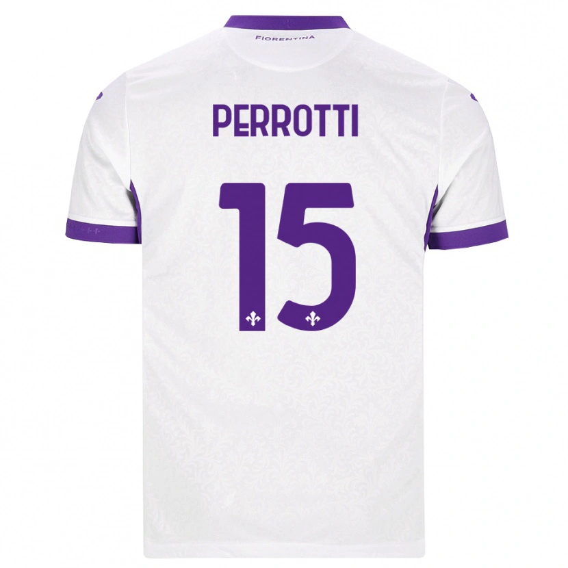 Danxen Herren Alessandro Perrotti #15 Weiß Lila Auswärtstrikot Trikot 2026/27 T-Shirt