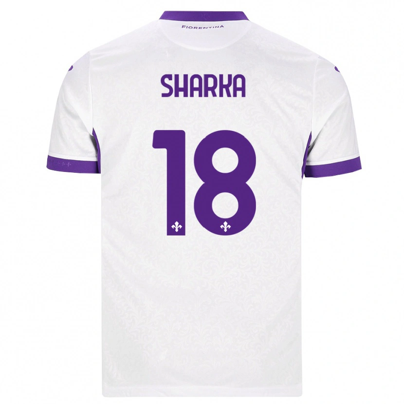 Danxen Herren Gentjan Sharka #18 Weiß Lila Auswärtstrikot Trikot 2026/27 T-Shirt
