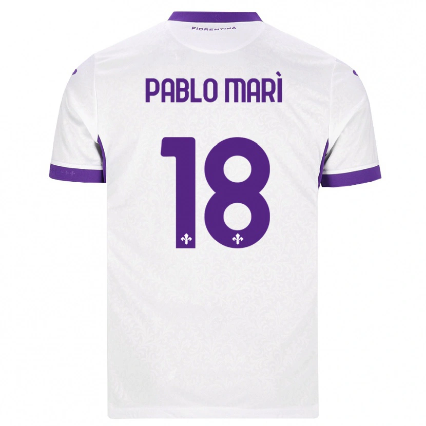 Danxen Herren Pablo Marí #18 Weiß Lila Auswärtstrikot Trikot 2026/27 T-Shirt