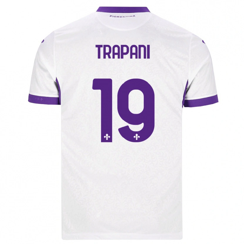 Danxen Herren Niccolò Trapani #19 Weiß Lila Auswärtstrikot Trikot 2026/27 T-Shirt