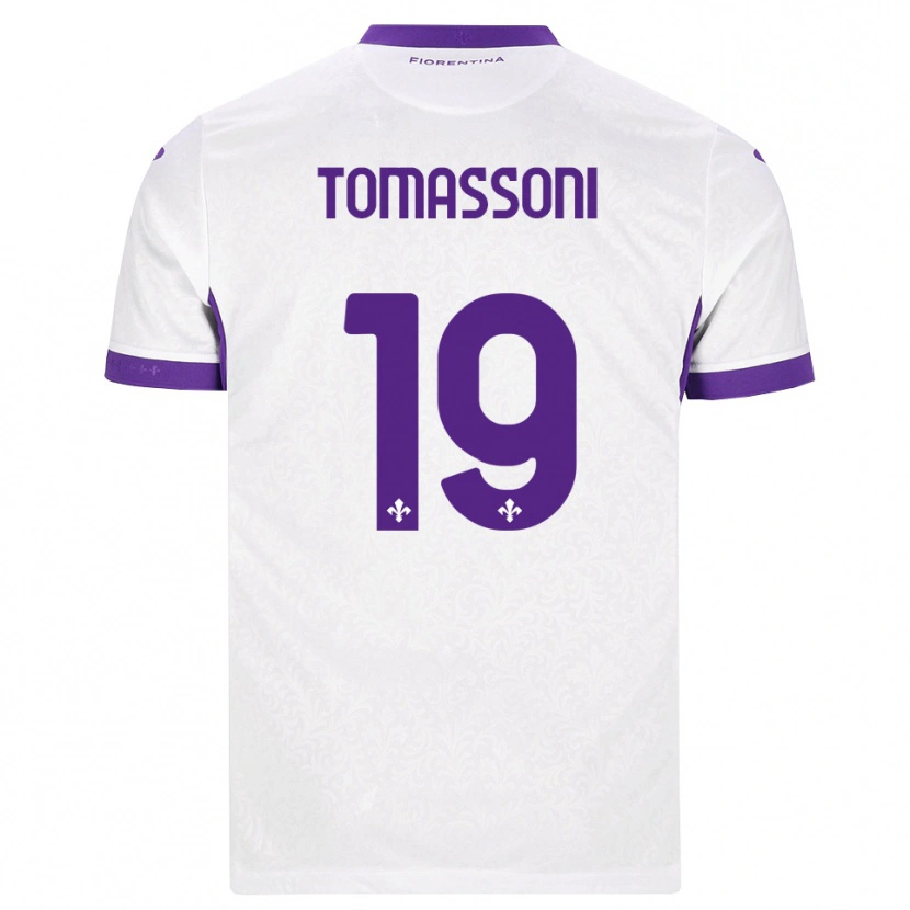 Danxen Herren Emma Tomassoni #19 Weiß Lila Auswärtstrikot Trikot 2026/27 T-Shirt