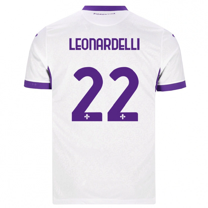 Danxen Herren Pietro Leonardelli #22 Weiß Lila Auswärtstrikot Trikot 2026/27 T-Shirt