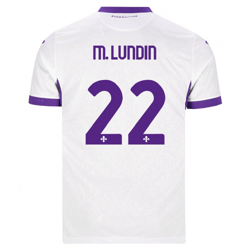 Danxen Herren Karin Maria Lundin #22 Weiß Lila Auswärtstrikot Trikot 2026/27 T-Shirt