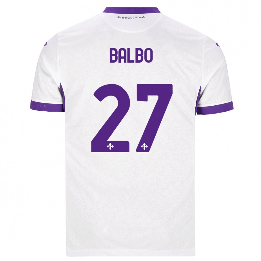 Danxen Herren Luis Balbo #27 Weiß Lila Auswärtstrikot Trikot 2026/27 T-Shirt