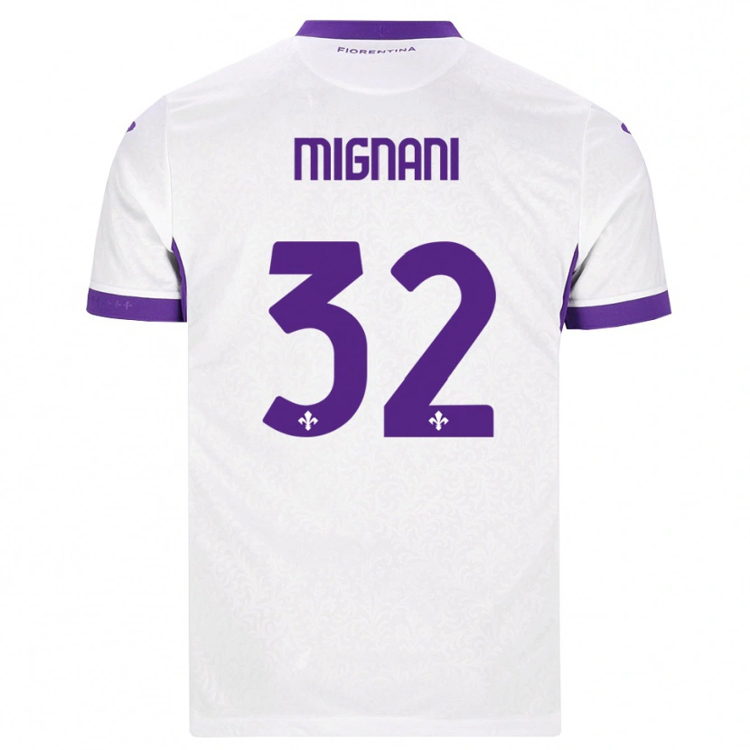Danxen Herren Carlo Mignani #32 Weiß Lila Auswärtstrikot Trikot 2026/27 T-Shirt
