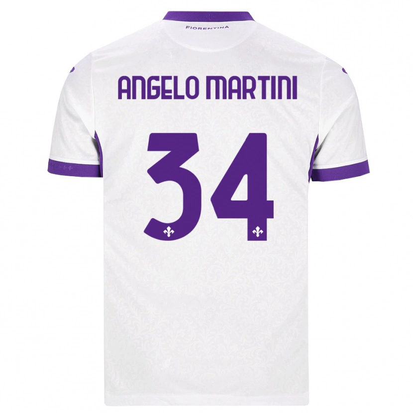 Danxen Herren Angelo Martini #34 Weiß Lila Auswärtstrikot Trikot 2026/27 T-Shirt
