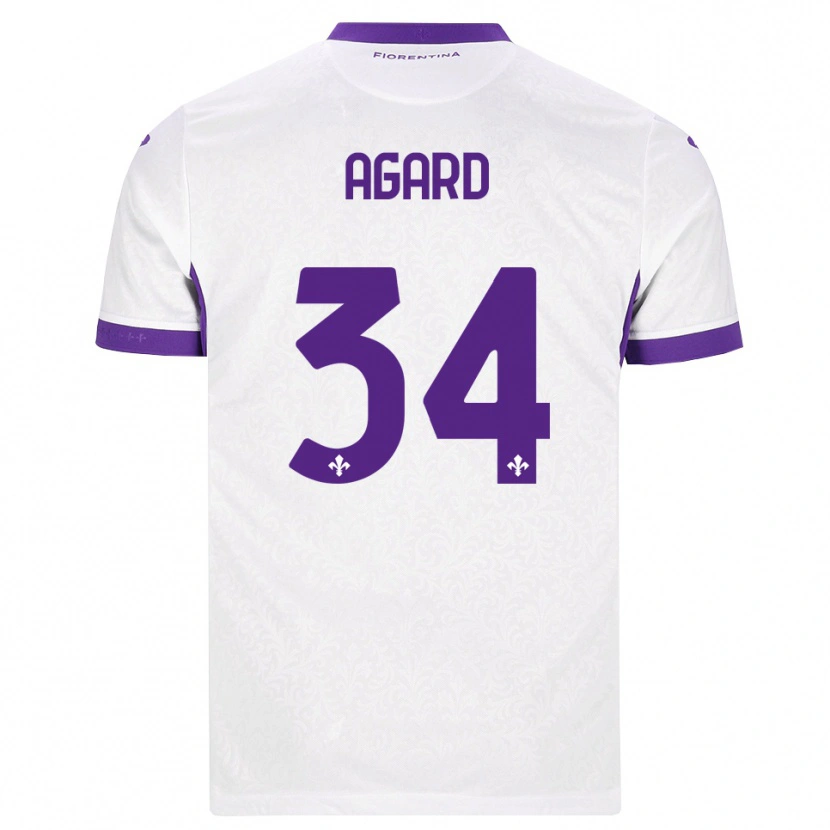 Danxen Herren Laura Agard #34 Weiß Lila Auswärtstrikot Trikot 2026/27 T-Shirt