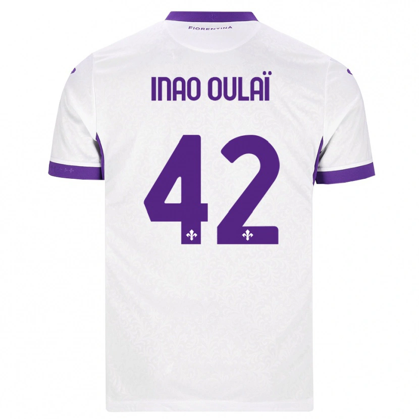 Danxen Herren Christ Inao Oulaï #42 Weiß Lila Auswärtstrikot Trikot 2026/27 T-Shirt