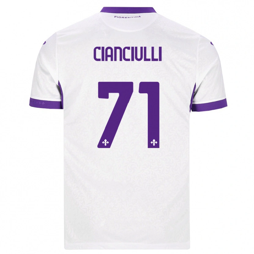 Danxen Herren Salvatore Cianciulli #71 Weiß Lila Auswärtstrikot Trikot 2026/27 T-Shirt