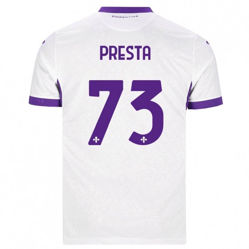 Danxen Herren Francesco Presta #73 Weiß Lila Auswärtstrikot Trikot 2026/27 T-Shirt