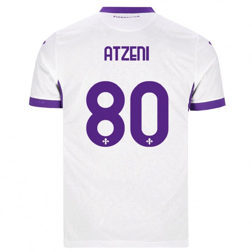 Danxen Herren Davide Atzeni #80 Weiß Lila Auswärtstrikot Trikot 2026/27 T-Shirt
