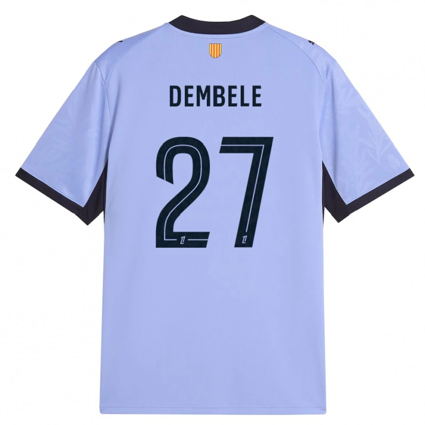 Danxen Herren Coumba Dembélé #27 Lavendelschwarz Ausweichtrikot Trikot 2026/27 T-Shirt