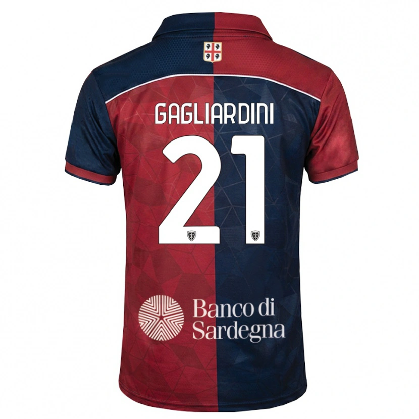 Danxen Herren Roberto Gagliardini #21 Burgund Rot Königsblau Heimtrikot Trikot 2026/27 T-Shirt