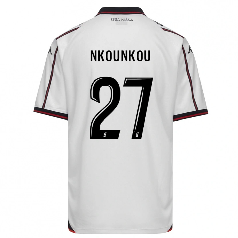 Danxen Herren Niels Nkounkou #27 Schwarz Weiß Auswärtstrikot Trikot 2026/27 T-Shirt