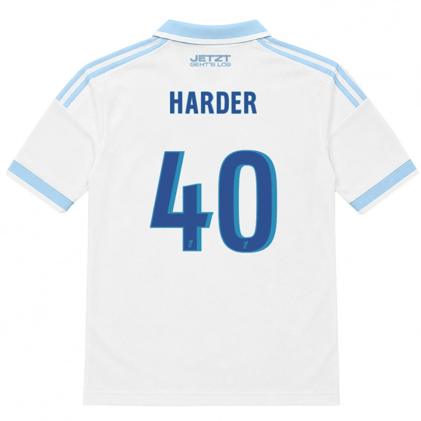 Danxen Herren Conrad Harder #40 Hellblau Weiß Rot Auswärtstrikot Trikot 2026/27 T-Shirt