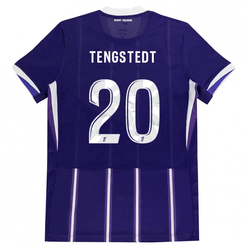 Danxen Damen Casper Tengstedt #20 Lila Weiß Heimtrikot Trikot 2026/27 T-Shirt