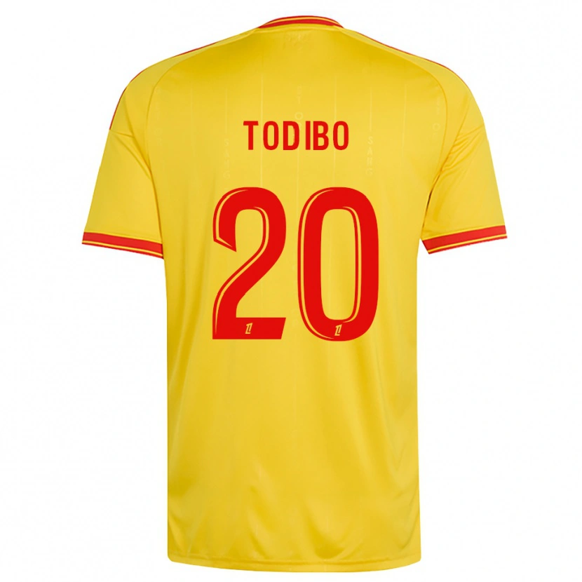 Danxen Damen Jean-Clair Todibo #20 Gold Orange Rot Heimtrikot Trikot 2026/27 T-Shirt