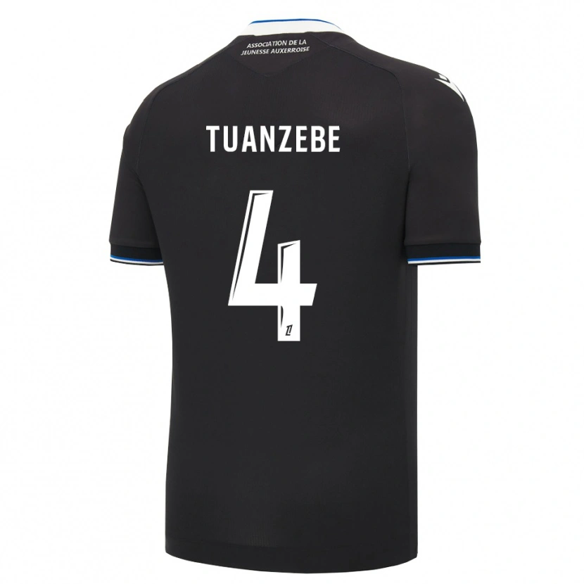 Danxen Damen Axel Tuanzebe #4 Schwarz Blau Weiß Auswärtstrikot Trikot 2026/27 T-Shirt