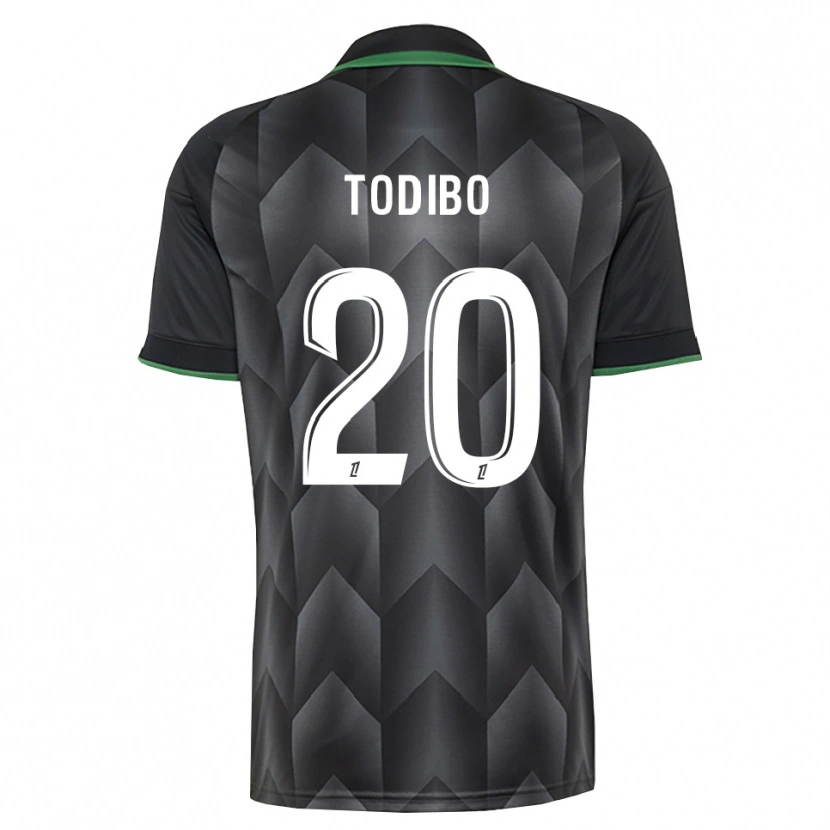 Danxen Damen Jean-Clair Todibo #20 Schwarzgrün Auswärtstrikot Trikot 2026/27 T-Shirt