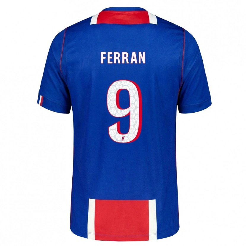 Danxen Damen Ferran Torres #9 Rot Weiß Blau Heimtrikot Trikot 2026/27 T-Shirt