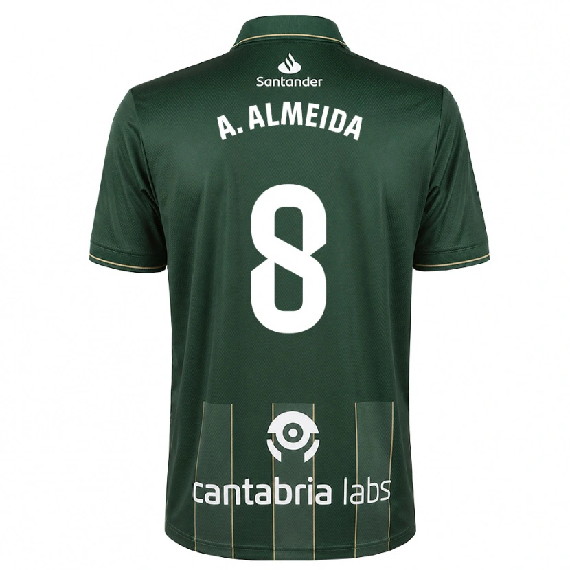 Danxen Damen André Almeida #8 Dunkelgrauweiß Auswärtstrikot Trikot 2026/27 T-Shirt