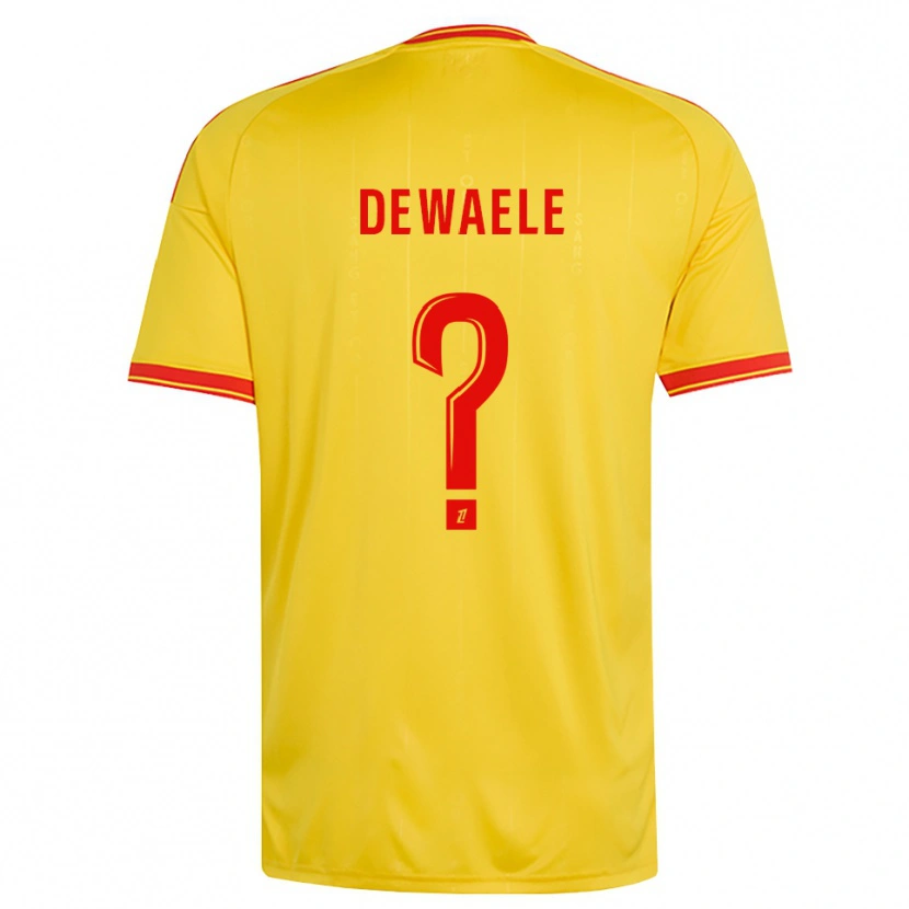 Danxen Damen Florian Dewaele #0 Gold Orange Rot Heimtrikot Trikot 2026/27 T-Shirt