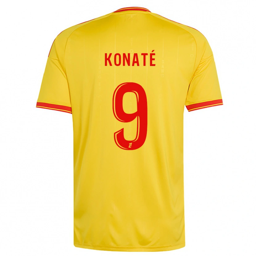 Danxen Damen Seybou Konaté #9 Gold Orange Rot Heimtrikot Trikot 2026/27 T-Shirt
