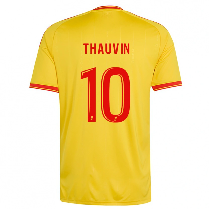 Danxen Damen Florian Thauvin #10 Gold Orange Rot Heimtrikot Trikot 2026/27 T-Shirt