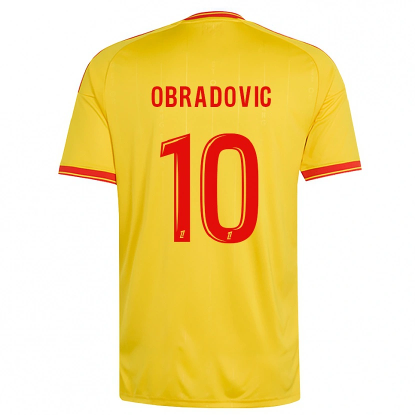 Danxen Damen Ognjen Obradovic #10 Gold Orange Rot Heimtrikot Trikot 2026/27 T-Shirt