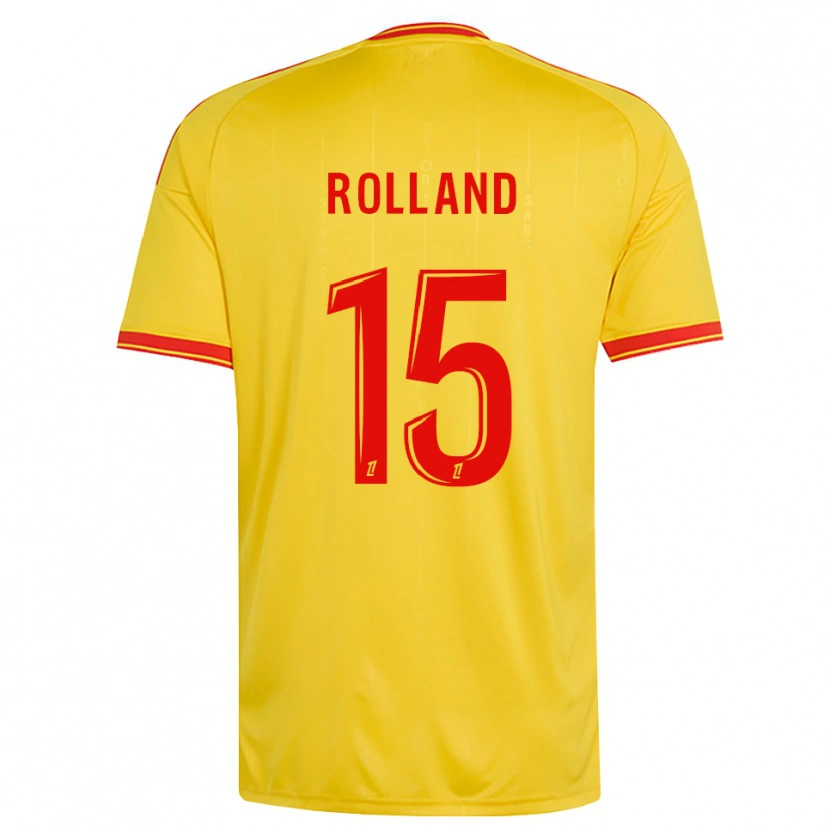 Danxen Damen Paul Rolland #15 Gold Orange Rot Heimtrikot Trikot 2026/27 T-Shirt