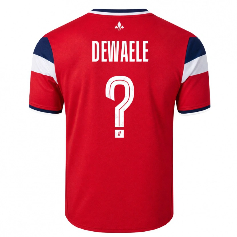 Danxen Damen Élina Dewaele #0 Rot Weiß Königsblau Heimtrikot Trikot 2026/27 T-Shirt