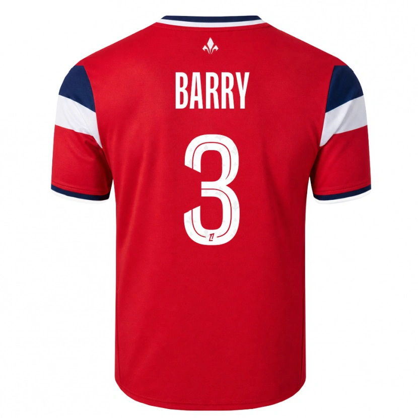 Danxen Damen Léo Barry #3 Rot Weiß Königsblau Heimtrikot Trikot 2026/27 T-Shirt