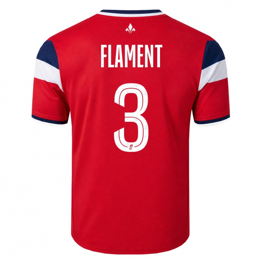 Danxen Damen Corentin Flament #3 Rot Weiß Königsblau Heimtrikot Trikot 2026/27 T-Shirt